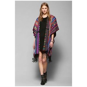 Urban Outfitters road trip blanket kimono one size